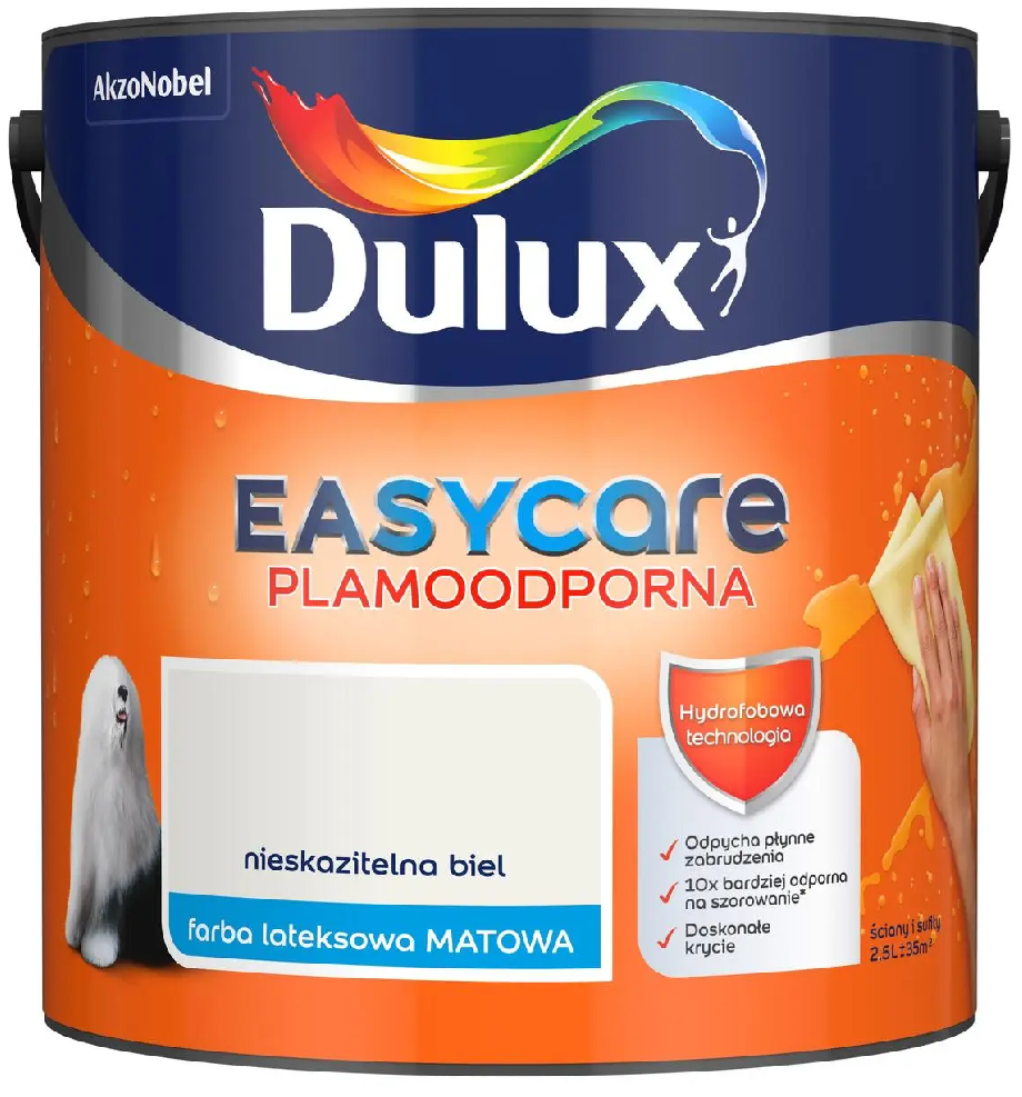 Фарба акрилова Dulux EASYCARE мат 5 л 6,5 кг